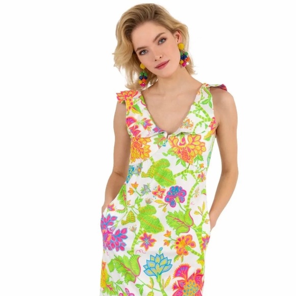 Gretchen Scott Designs Dresses & Skirts - Gretchen Scott Jersey Fling Fantasy Ruffle Dress Pockets - Women’s Large…